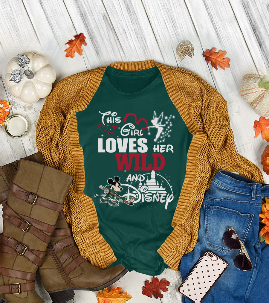 This Girl Loves Her Wild And Disney T-Shirt