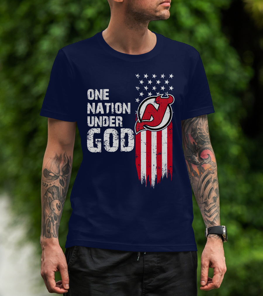 One Nation Under God New Jersey Devils T-Shirt