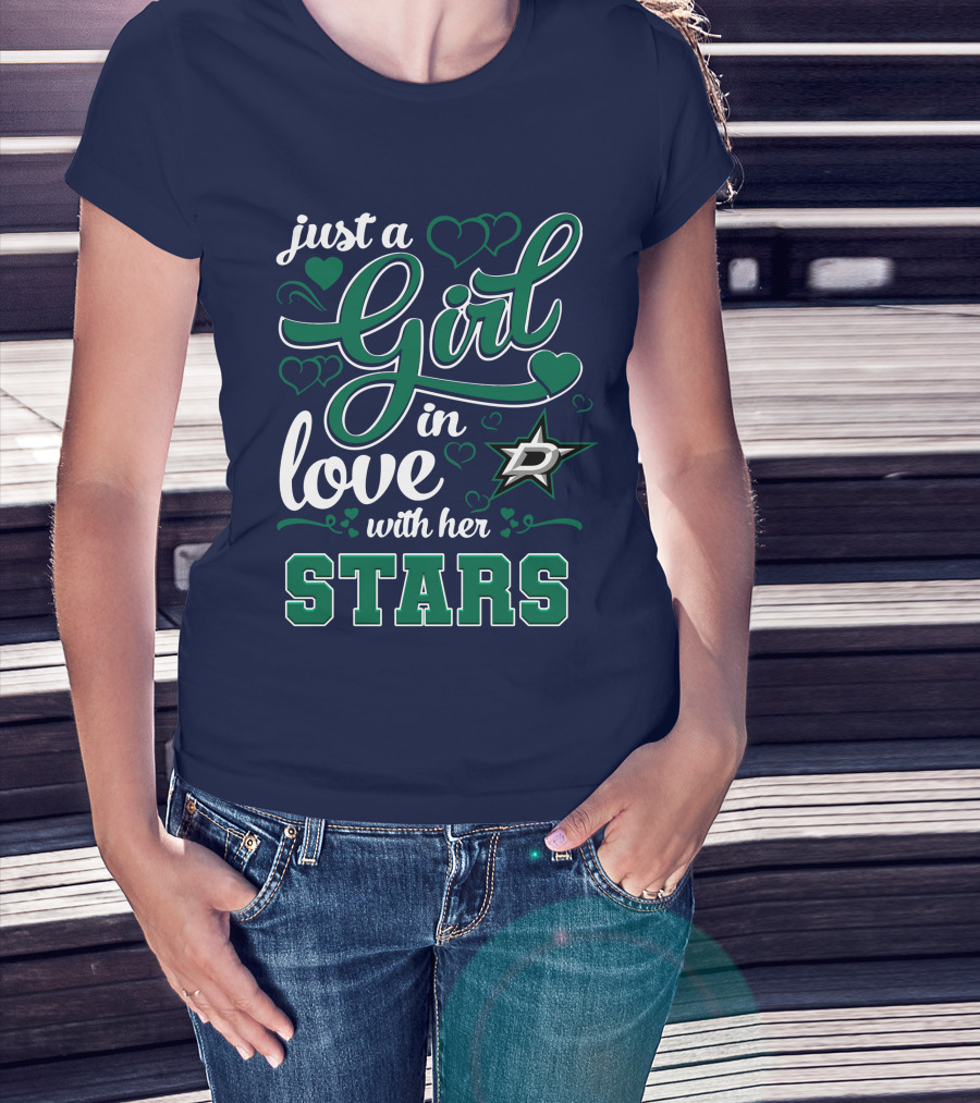 Just A Girl In Love With Her Dallas Stars T-Shirt