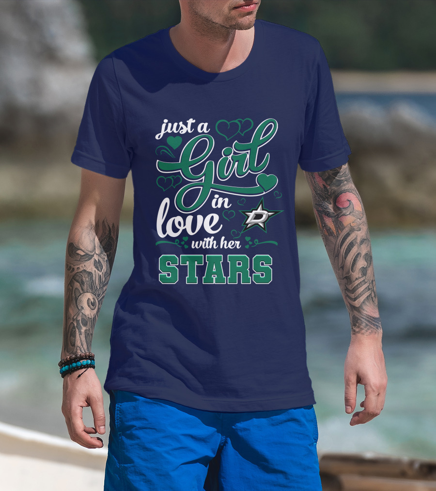 Just A Girl In Love With Her Dallas Stars T-Shirt