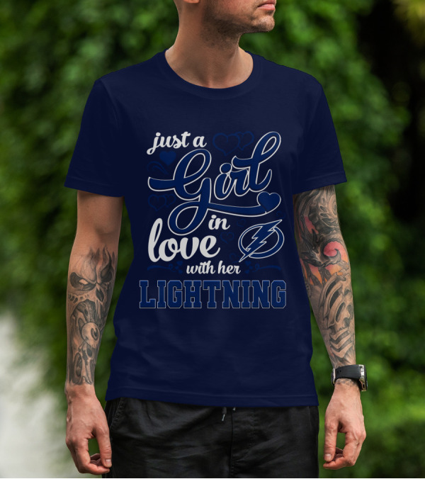 Just A Girl In Love With Her Tampa Bay Lightning T-Shirt