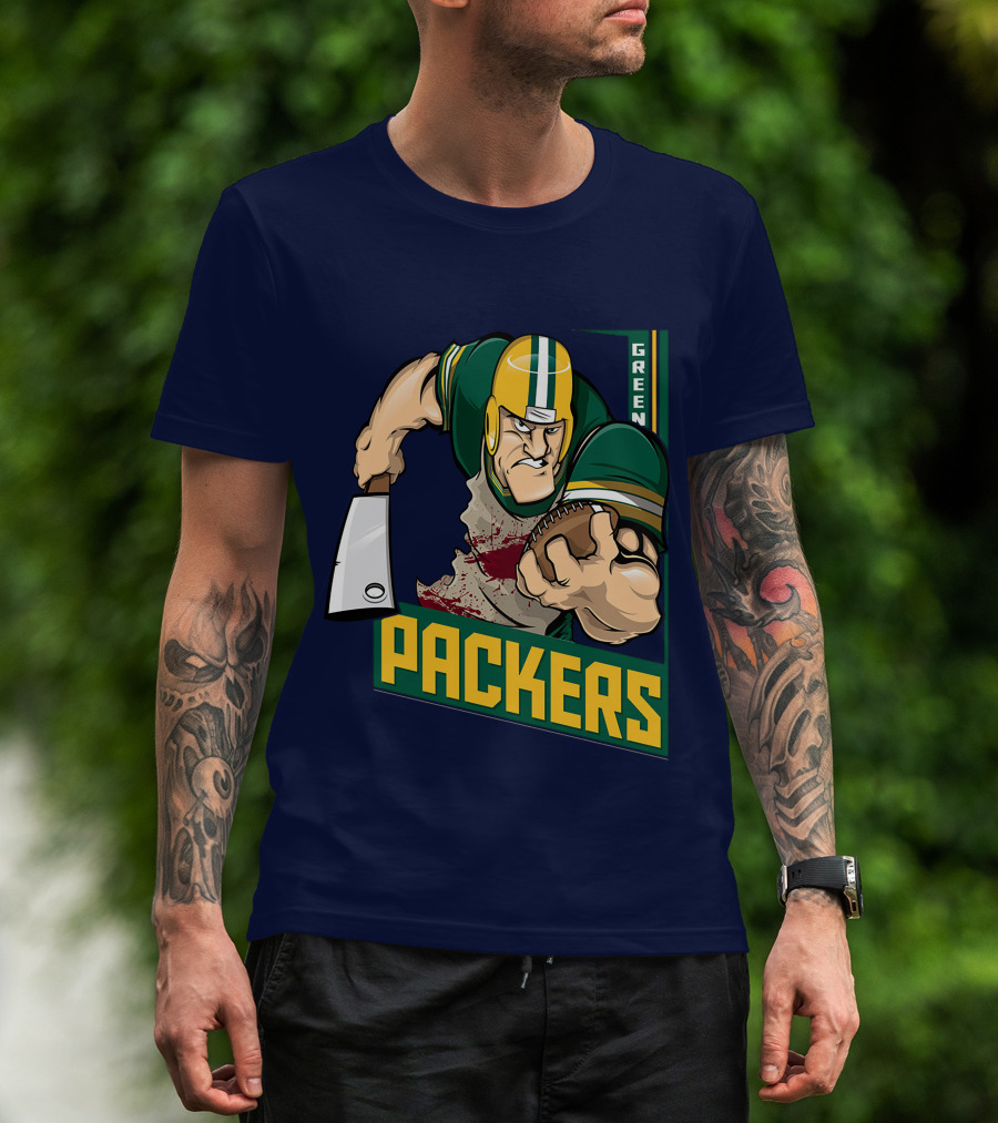 Green Bay Packers Tough Gridiron Warrior T-Shirt