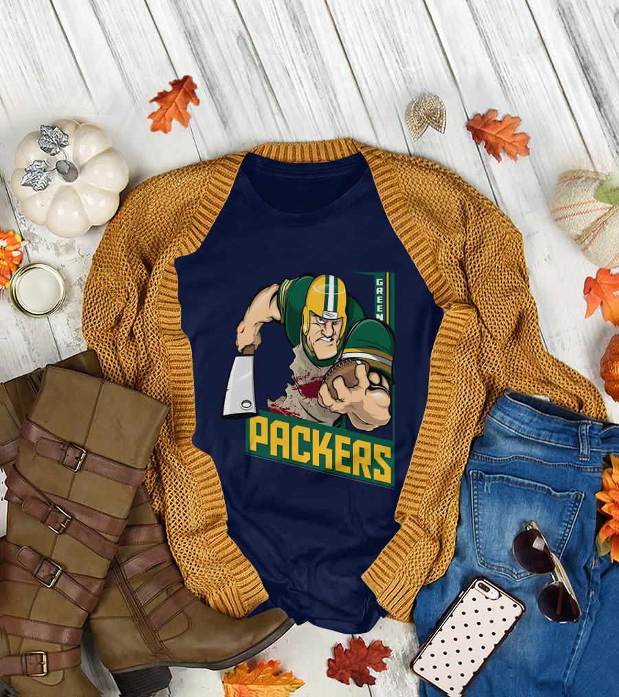 Green Bay Packers Tough Gridiron Warrior T-Shirt