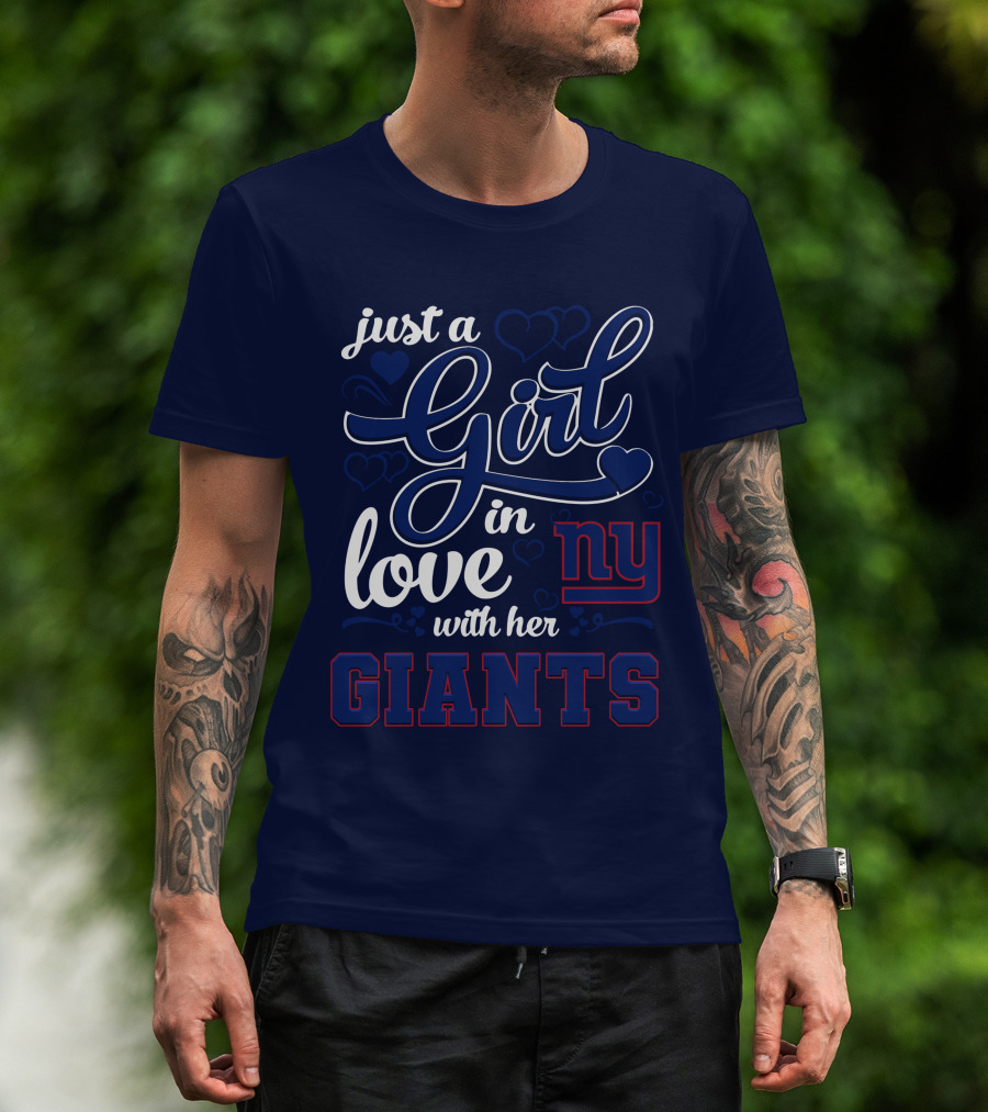 Just A Girl In Love With Her Ny Giants T-Shirt