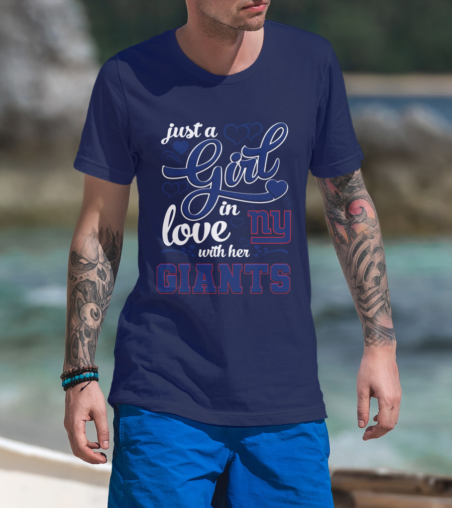 Just A Girl In Love With Her Ny Giants T-Shirt