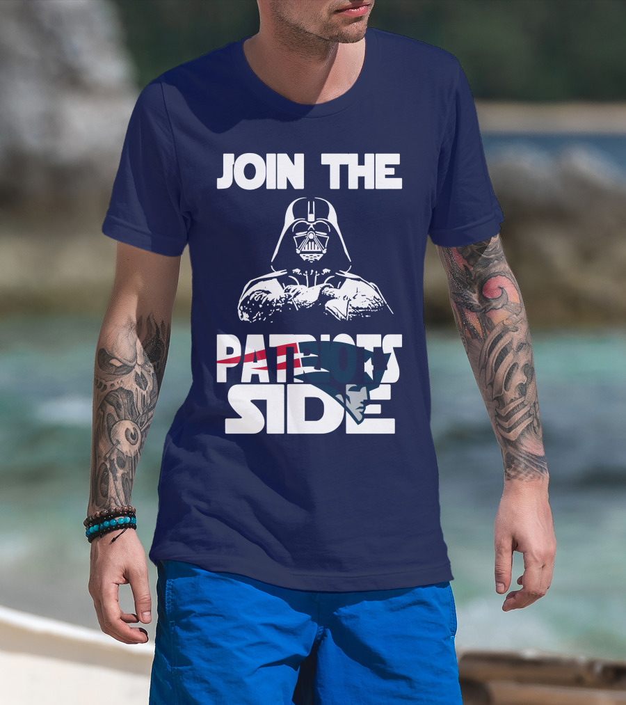 Join The New England Patriots Side T-Shirt