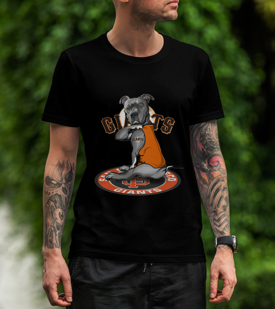 San Francisco Giants Dog With Jersey T-Shirt