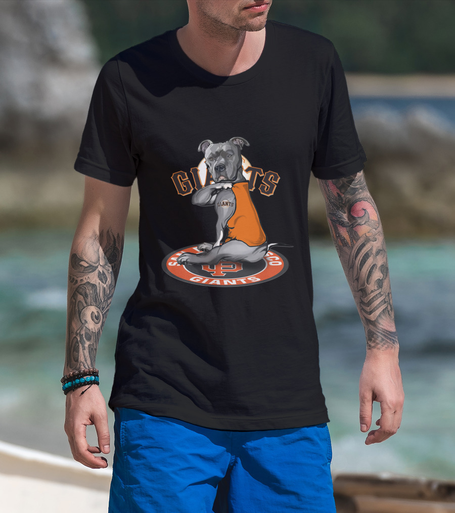 San Francisco Giants Dog With Jersey T-Shirt
