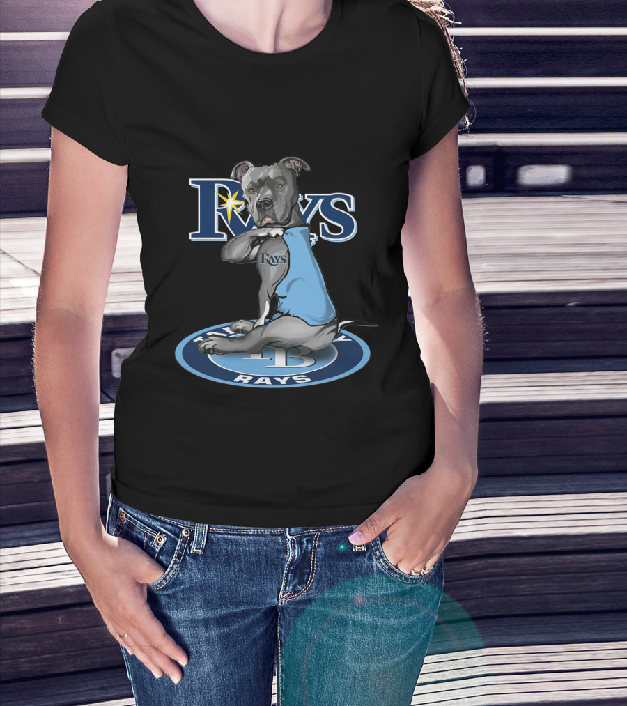 Rays Dog With Tampa Bay Rays Logo And 27-Tampa Bay Rays Circle T-Shirt