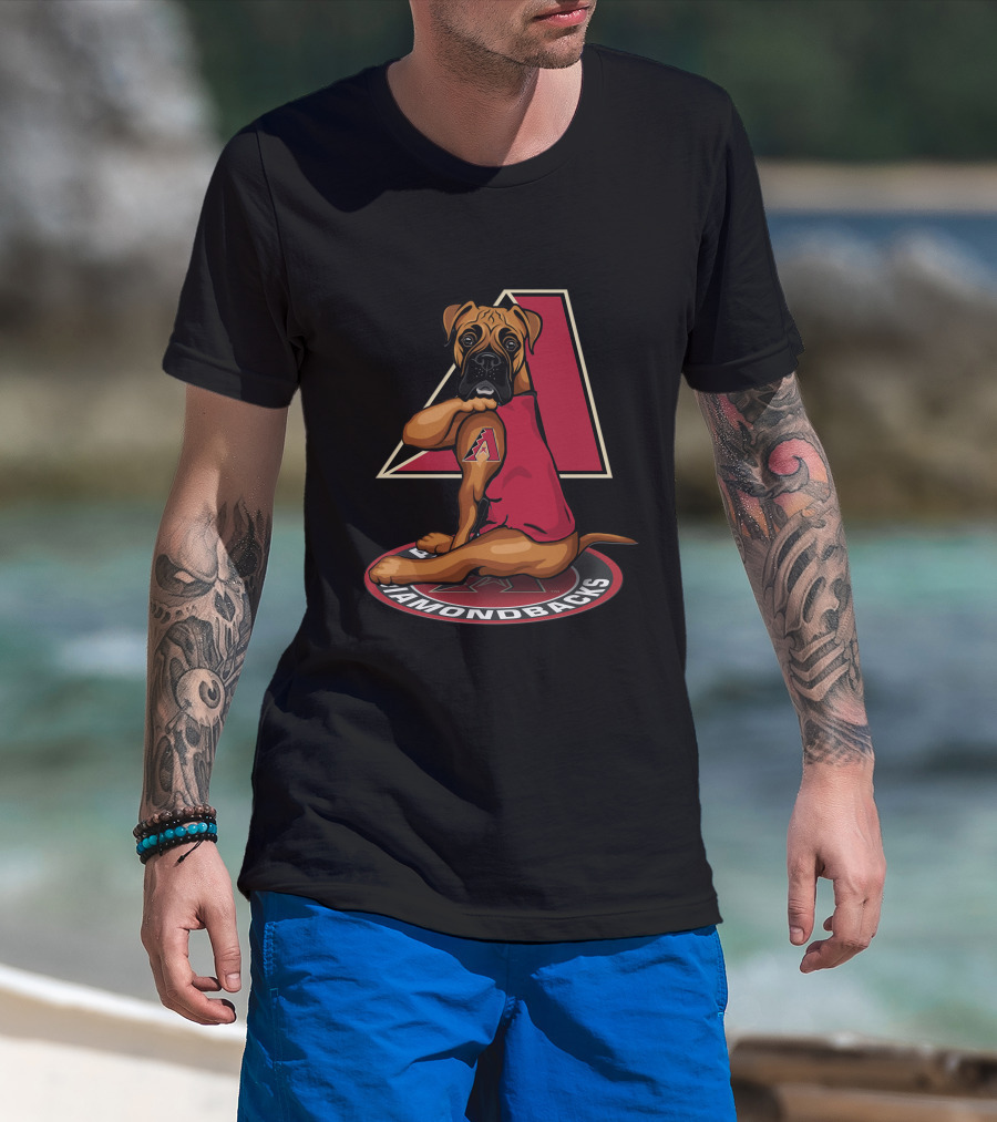 Arizona Diamondbacks Dog With Logo And Iconic A T-Shirt