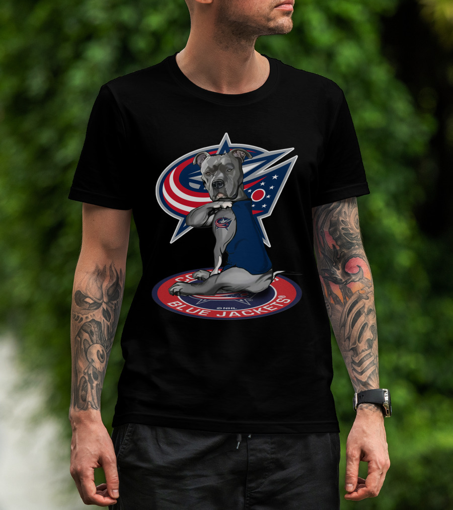 Columbus Blue Jackets Nhl Dog Mascot T-Shirt