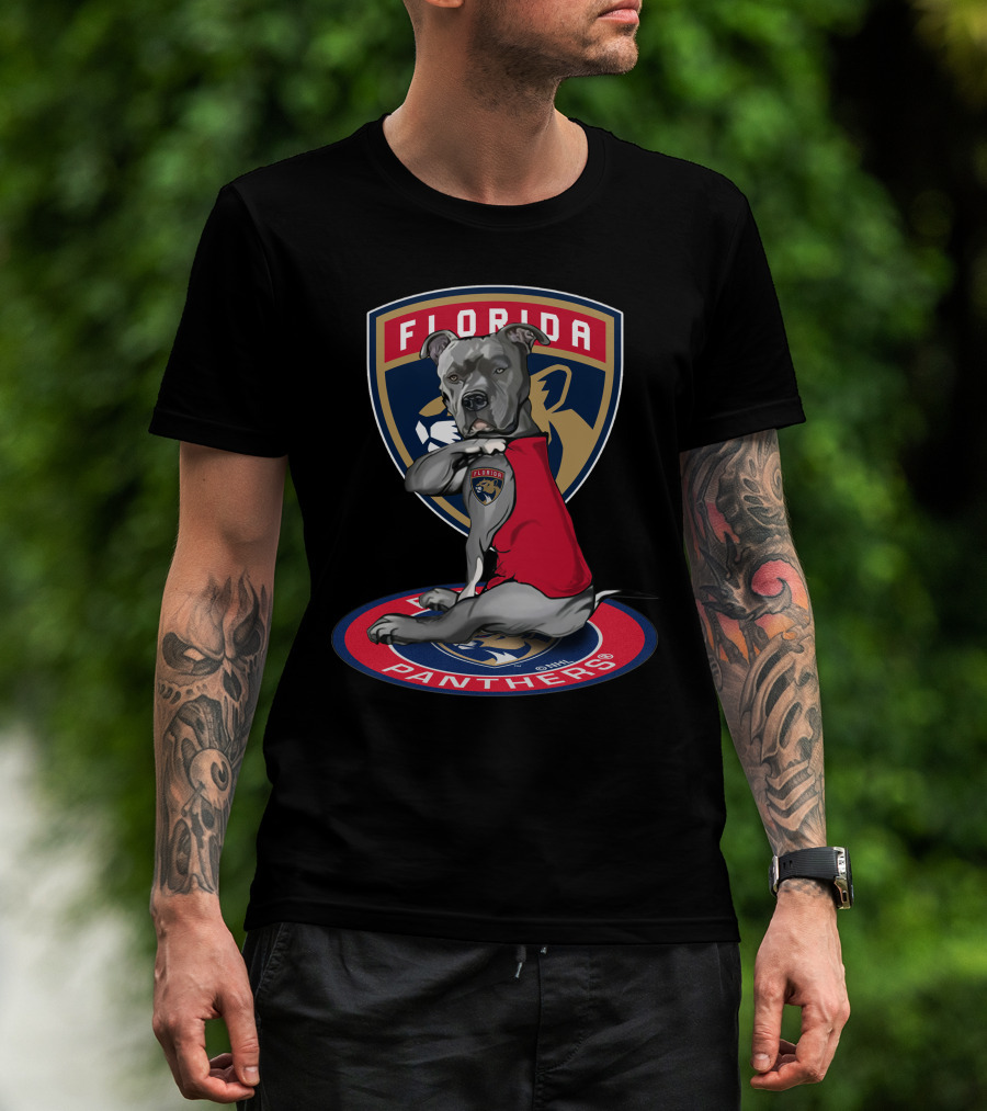 Florida Panthers Dog Mascot With Team Logo And Number T-Shirt