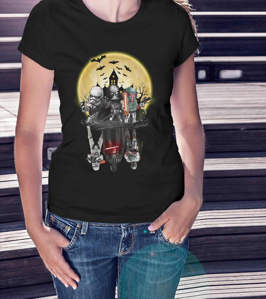 Star Wars Dark Side Halloween Reflection Battle T-Shirt