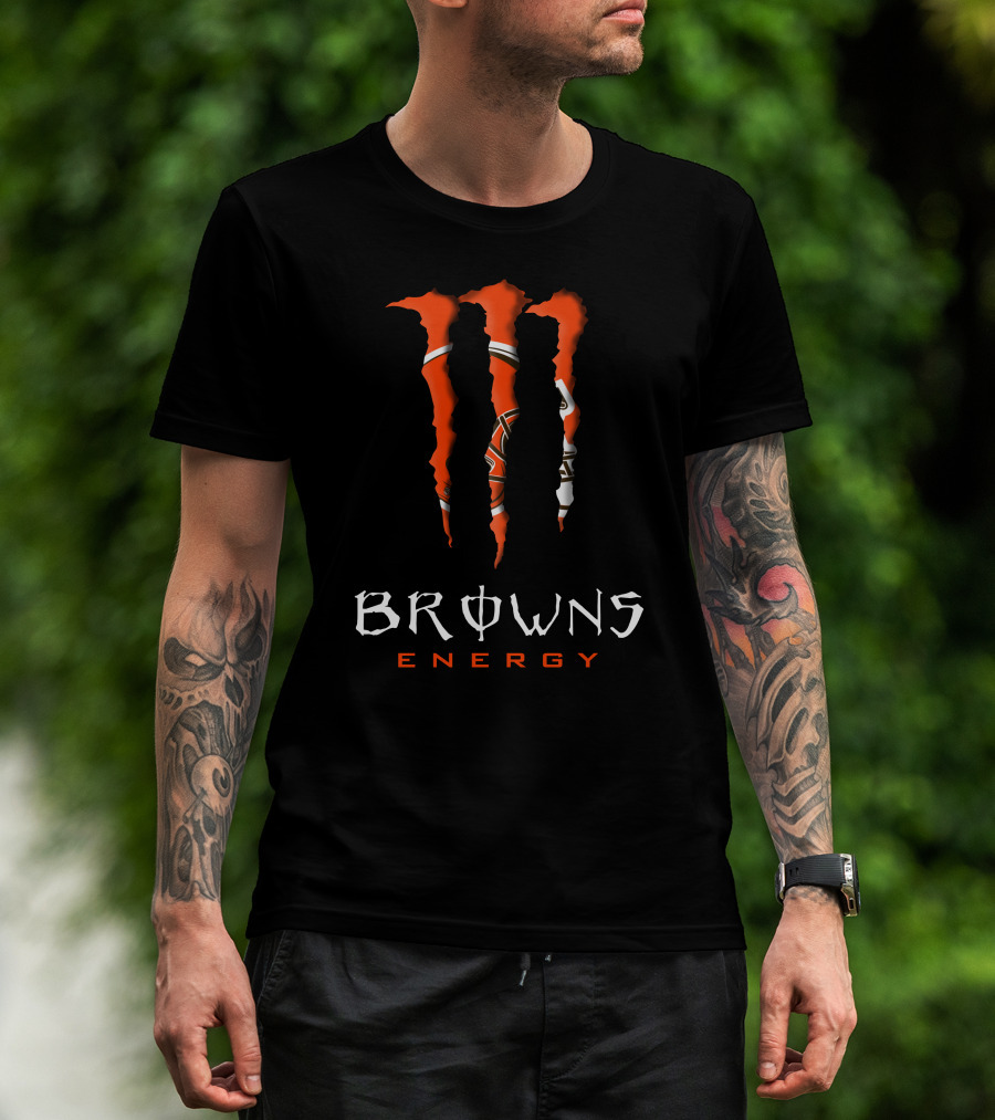 Browns Energy Nfl08 Monster Claw Marks T-Shirt