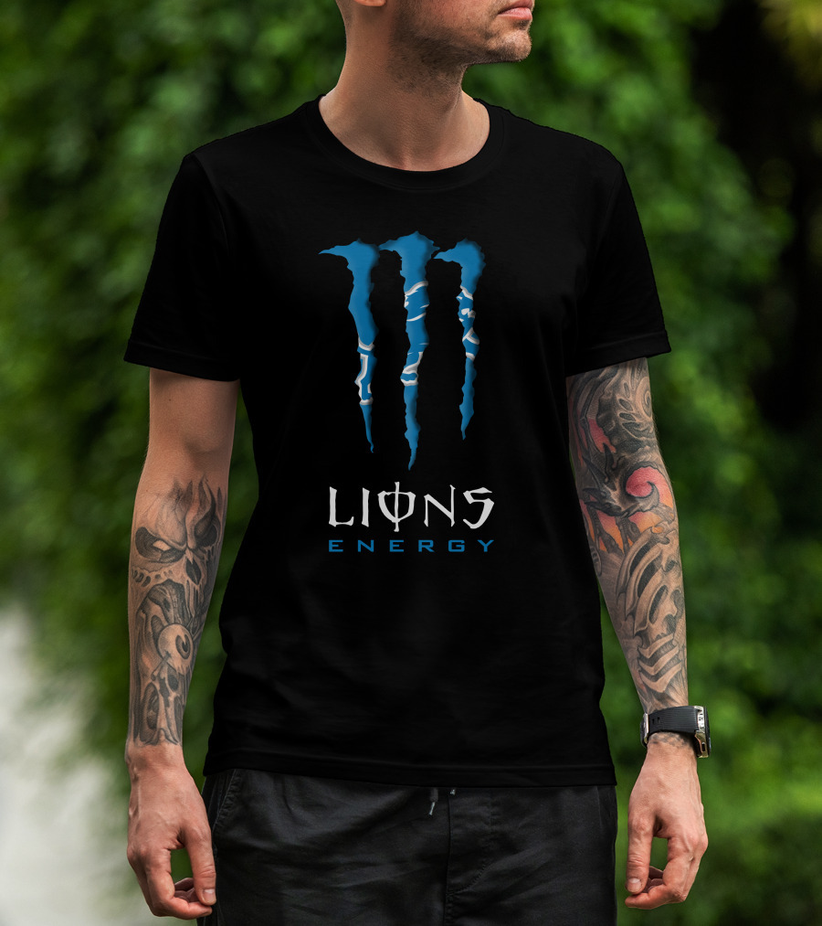 Monster Lions Energy Ds001-Nfl11 T-Shirt