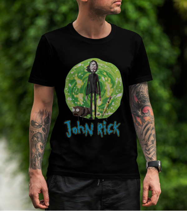 John Rick Portal Character Crossover T-Shirt