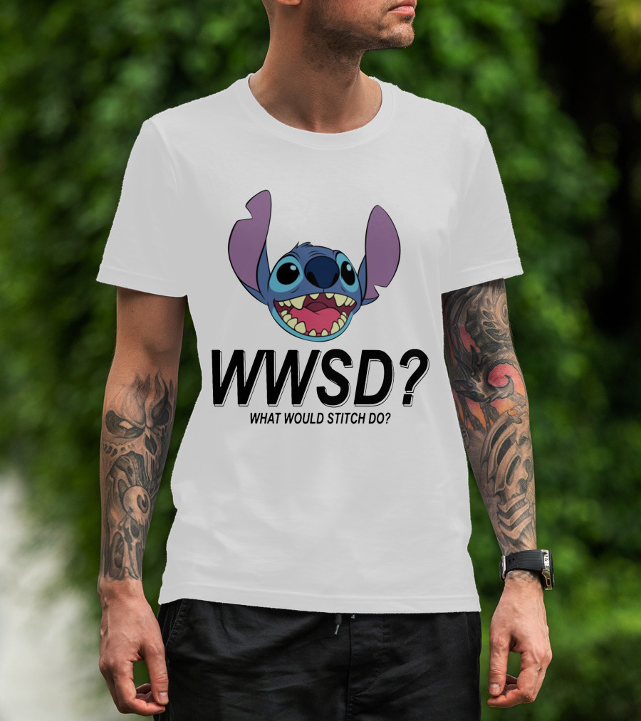 WWSD What Would Stitch Do? Disney Fan T-Shirt