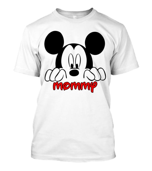Mickey Mouse Peeking Mommy T-Shirt