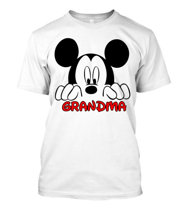 Mickey Mouse Grandma Peeking T-Shirt