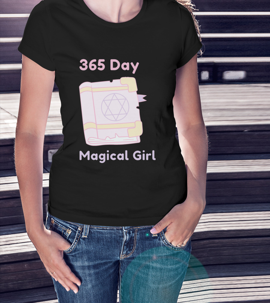 365 Day Magical Girl Pastel Spellbook Star Emblem T-Shirt