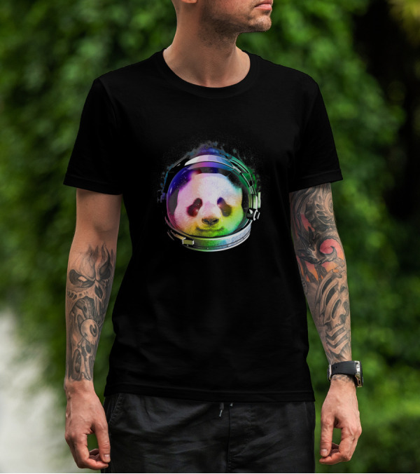 Astronaut Panda Rainbow Space Helmet 1170965 T-Shirt