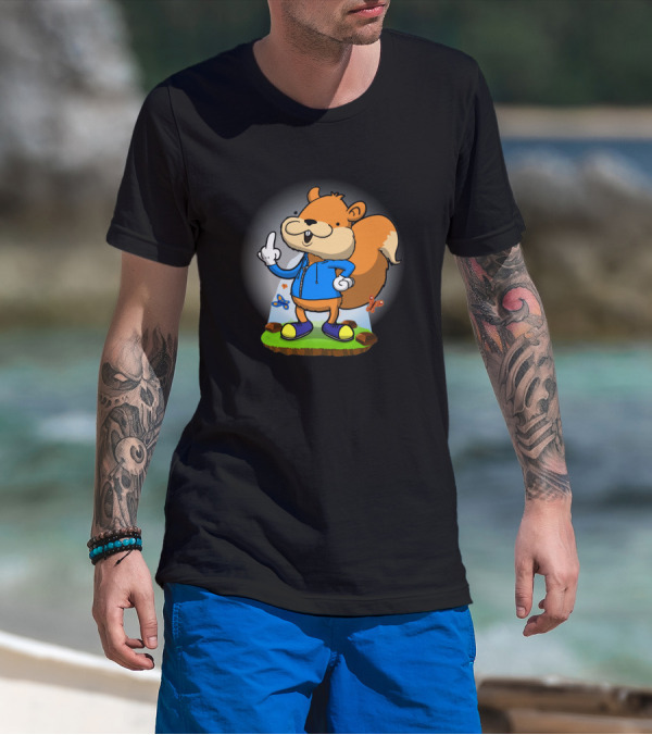 Conker's Bad Fur Day Squirrel Character 6324 T-Shirt