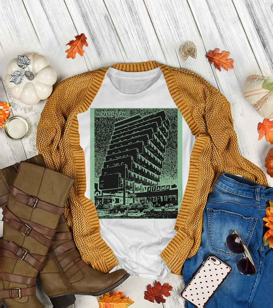 Molchat Doma Etazhi Album Cover Soviet Brutalism Architecture T-Shirt