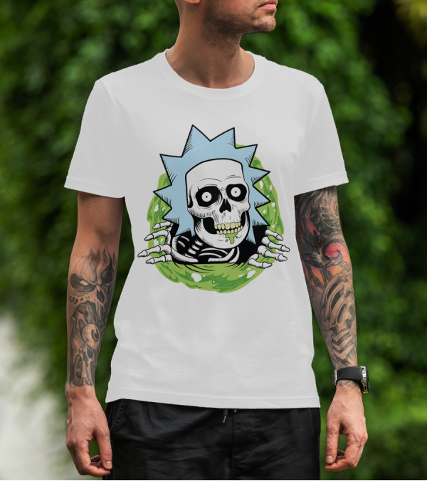 Rick And Morty Skull Portal Rick T-Shirt