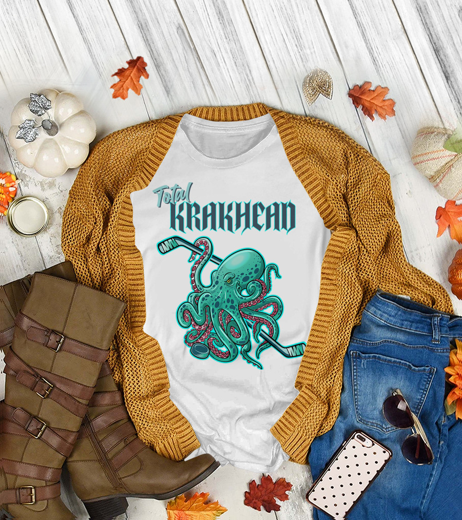 Total Krakhead Seattle Kraken Hockey Tentacles T-Shirt