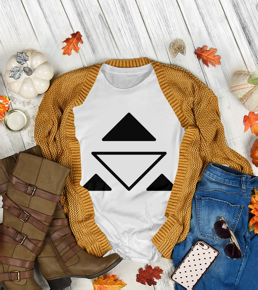 Tribal Symbols Spiritual Balance Triangles T-Shirt