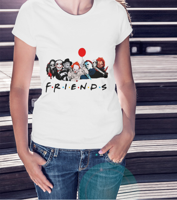 Friends Horror Movie Icons T-Shirt