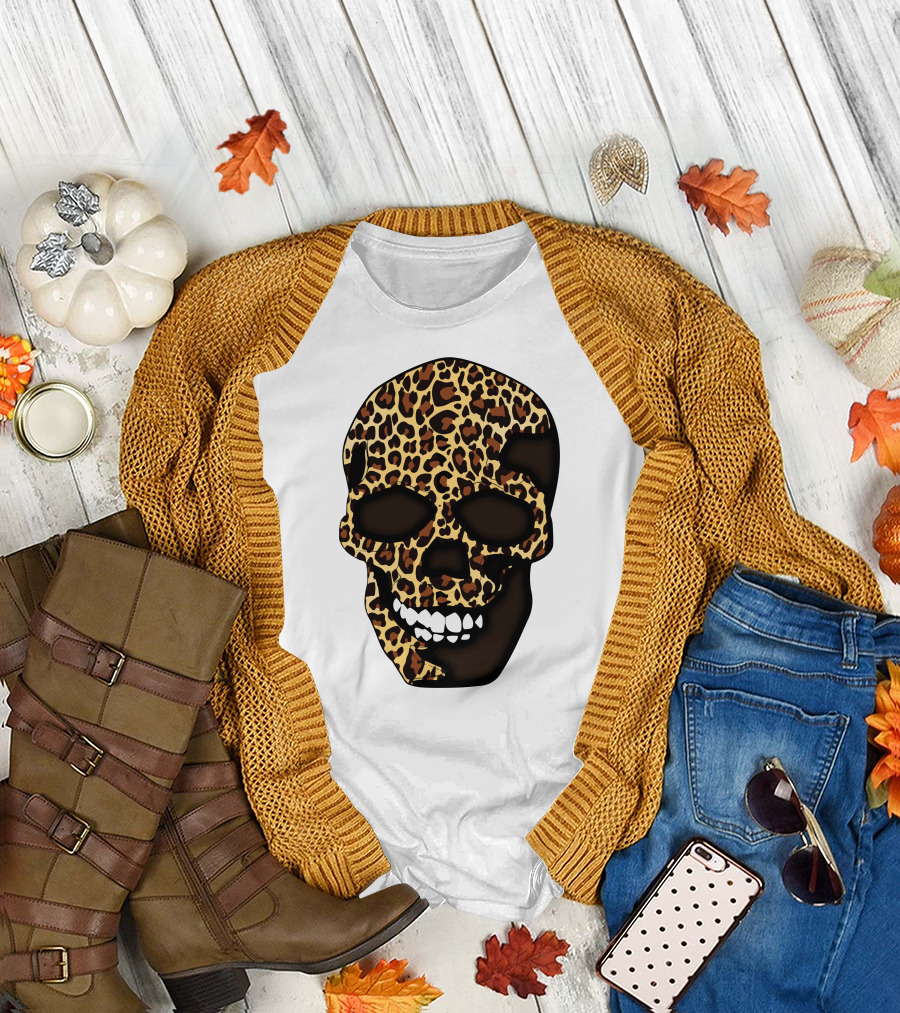Skull Leopard T-Shirt
