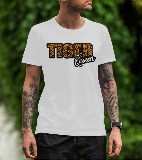 Tiger Queen Crowned With Stripes T-Shirt