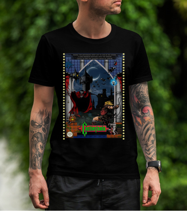 CASTLEVANIA Lone Warrior Ventures Into Demon Castle To End Vampire's Reign Of Terror T-Shirt