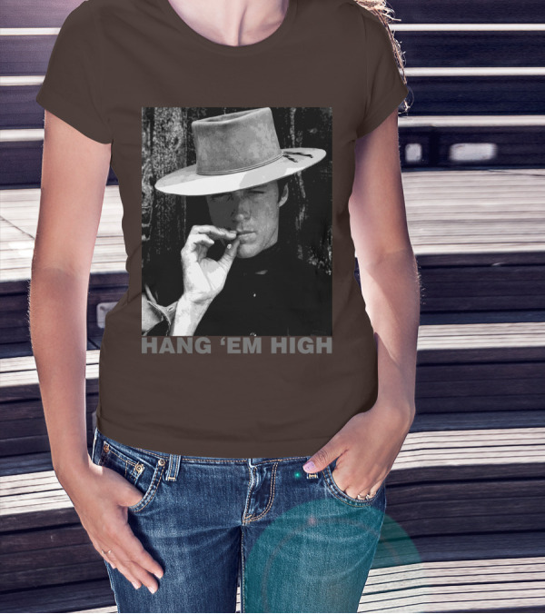 Hang 'Em High Western Style Cowboy Smoking T-Shirt