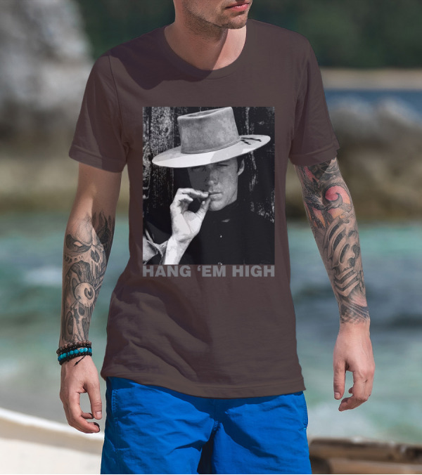 Hang 'Em High Western Style Cowboy Smoking T-Shirt