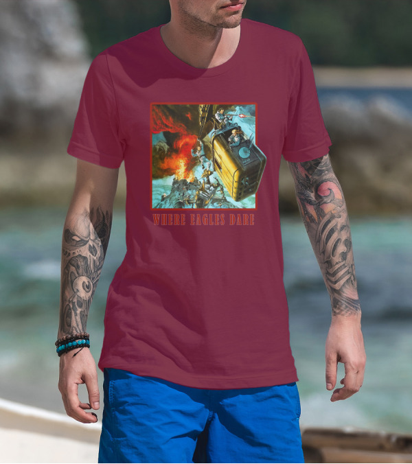 Where Eagles Dare Cable Car Adventure Explosive Action Scene 001 T-Shirt