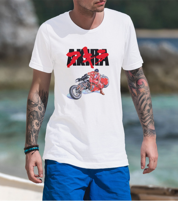 AKIRA Iconic Kaneda And Motorcycle Scene T-Shirt