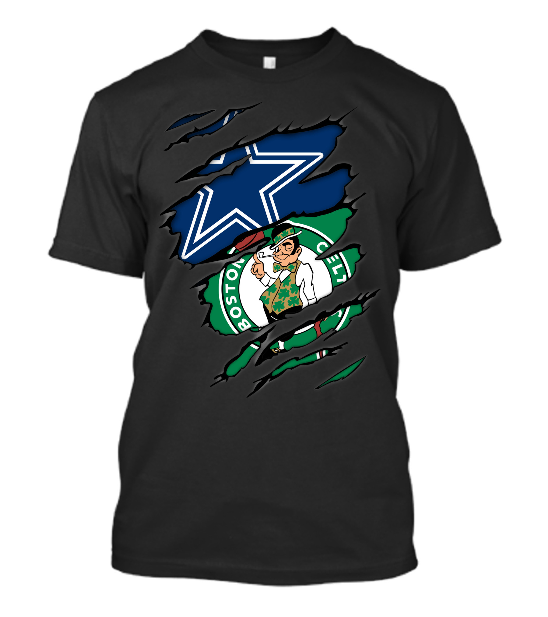 Dallas Cowboys Boston Celtics Crossover T-Shirt