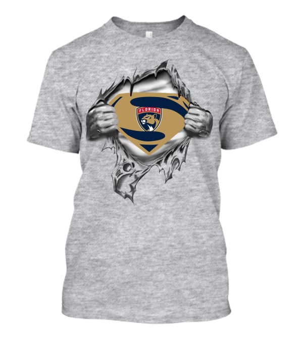 Florida Panthers Super Hero Emblem T-Shirt