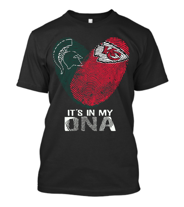 Michigan State Spartans Kansas City Chiefs It's In My Dna T-Shirt