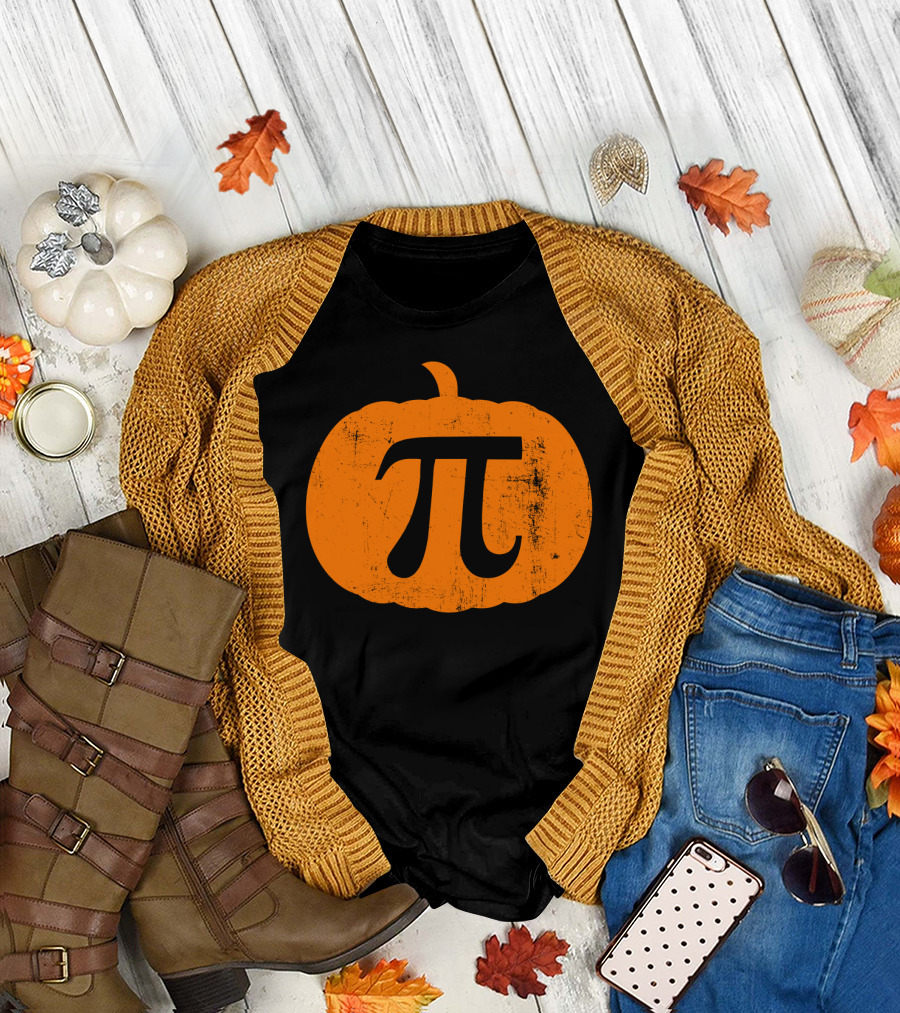 Pumpkin Pi Funny Math Lover Pie T-Shirt
