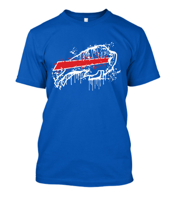 Buffalo Bills Paint Drip Splatter T-Shirt