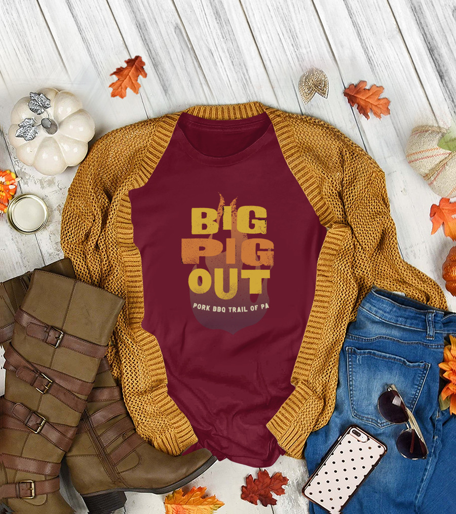 Big Pig Out Pork BBQ Trail of PA T-Shirt