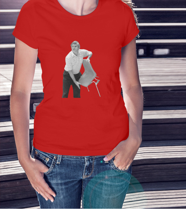Bobby Knight Chair Throw AJ Moye Basketball Moment T-Shirt