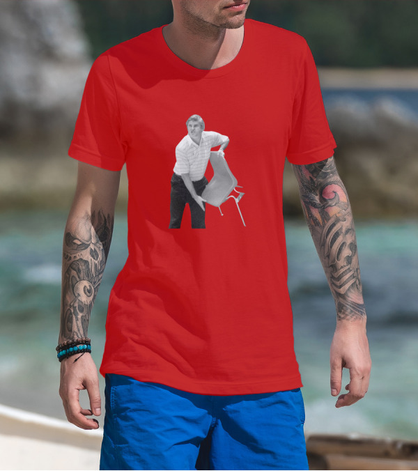Bobby Knight Chair Throw AJ Moye Basketball Moment T-Shirt