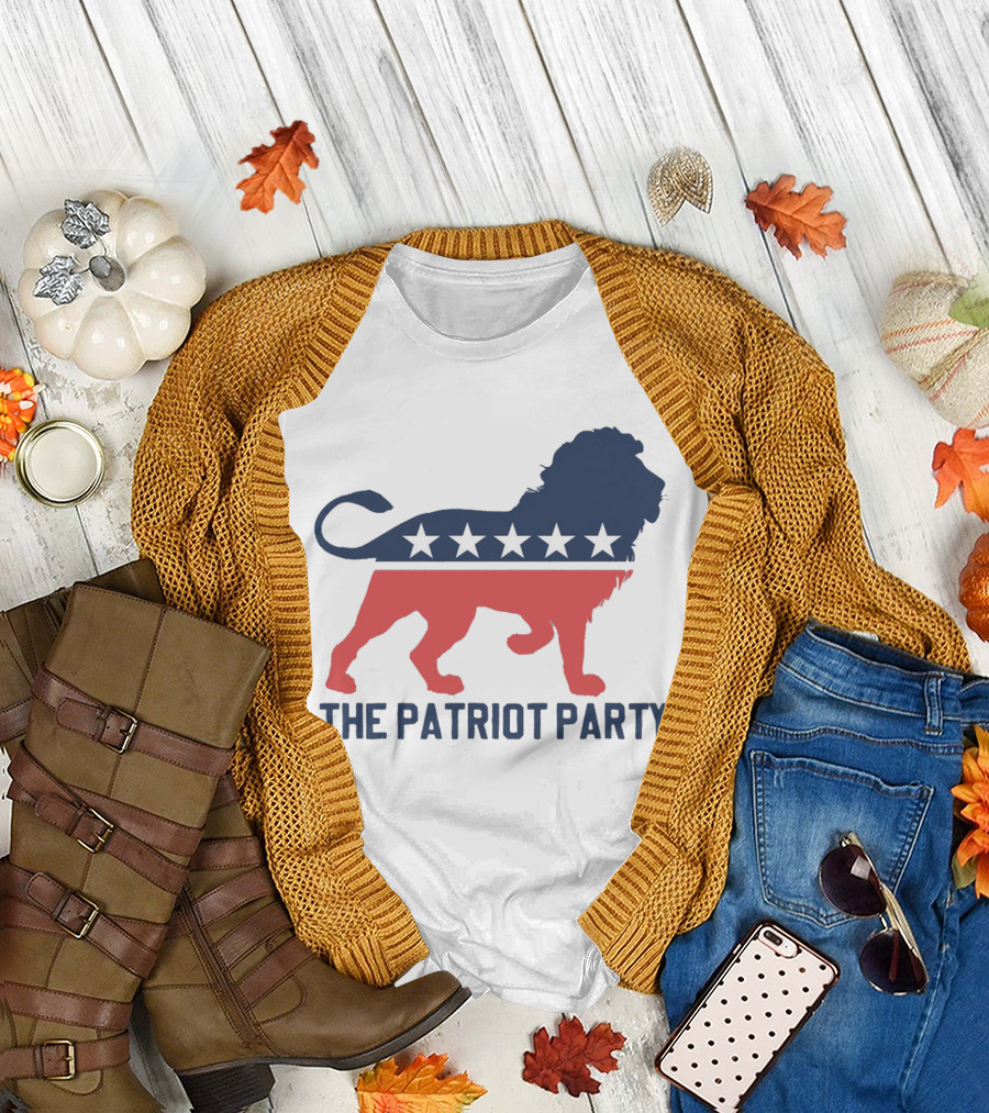 The Patriot Party Lion with Stars T-Shirt