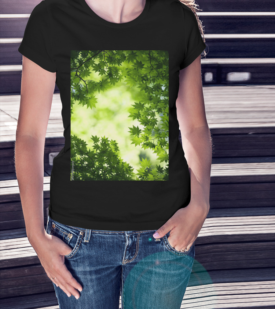Short Lush Green Canopy Leaves T-Shirt