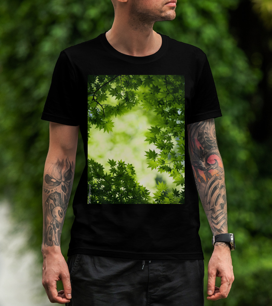 Short Lush Green Canopy Leaves T-Shirt