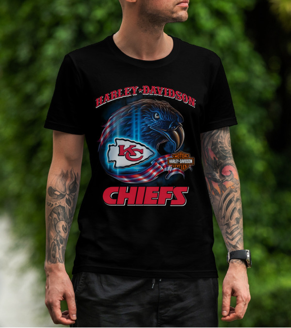 Harley Davidson Kansas City Chiefs Eagle T-Shirt
